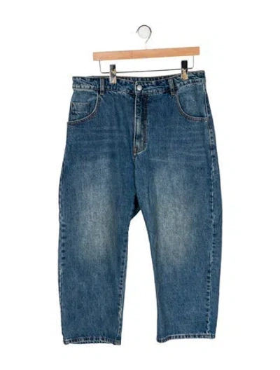 Pre-owned Roucha High-rise Straight Leg Jeans In Blue