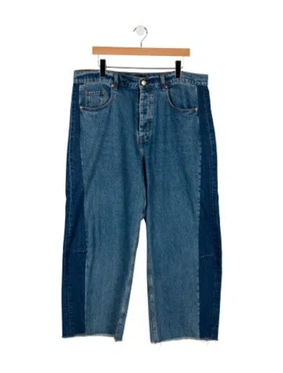 Pre-owned Roucha High-rise Straight Leg Jeans In Blue