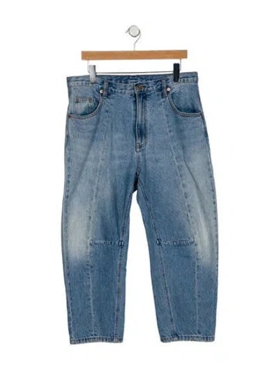 Pre-owned Roucha High-rise Straight Leg Jeans In Blue