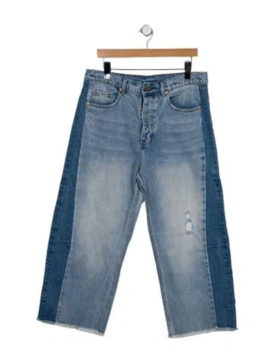 Pre-owned Roucha High-rise Straight Leg Jeans In Blue