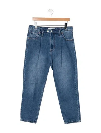 Pre-owned Roucha High-rise Straight Leg Jeans In Blue