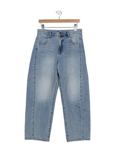 Pre-owned Roucha High-rise Straight Leg Jeans In Blue