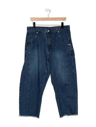 Pre-owned Roucha High-rise Straight Leg Jeans In Blue