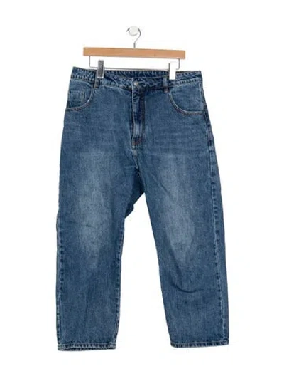 Pre-owned Roucha High-rise Straight Leg Jeans In Blue
