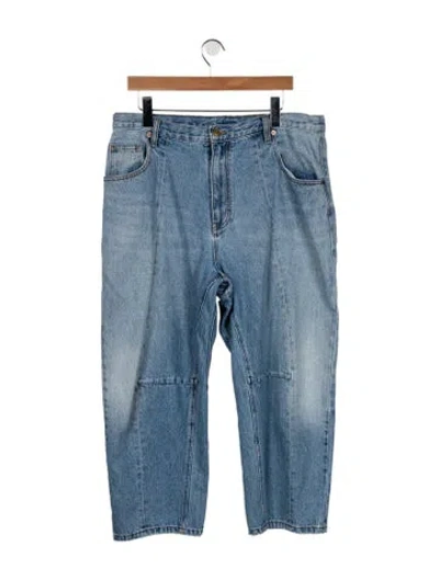 Pre-owned Roucha High-rise Straight Leg Jeans In Blue