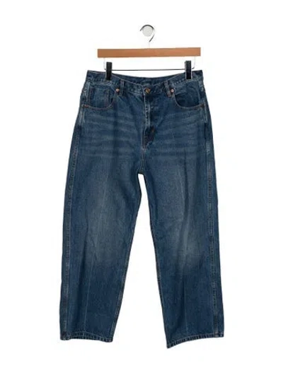 Pre-owned Roucha High-rise Straight Leg Jeans In Blue