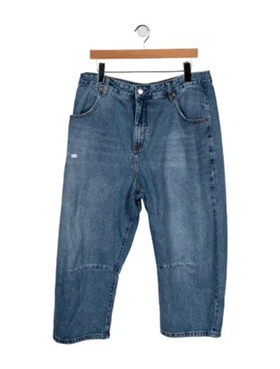Pre-owned Roucha High-rise Straight Leg Jeans In Blue