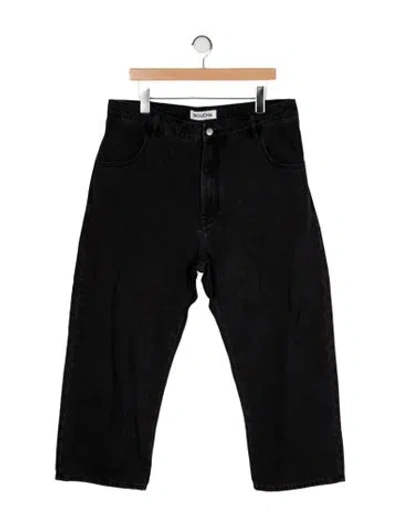 Pre-owned Roucha High-rise Wide Leg Jeans In Black