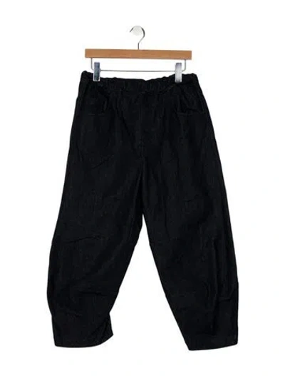 Pre-owned Roucha High-rise Wide Leg Jeans In Black