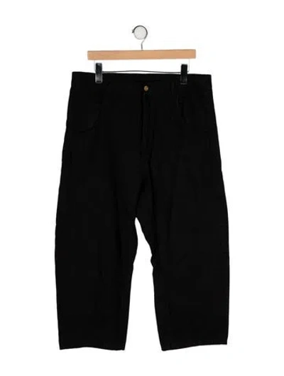 Pre-owned Roucha High-rise Wide Leg Jeans In Black