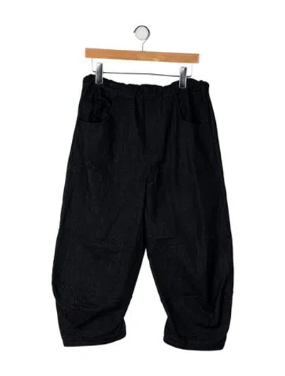 Pre-owned Roucha High-rise Wide Leg Jeans In Black