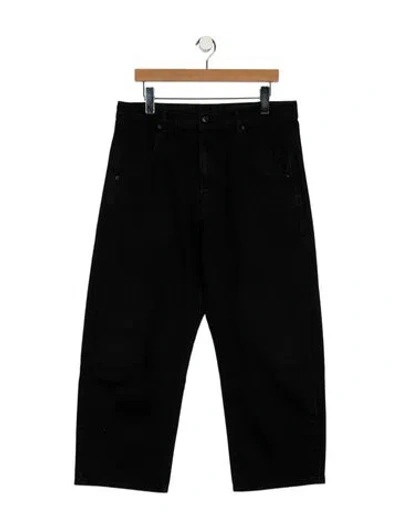 Pre-owned Roucha High-rise Wide Leg Jeans In Black