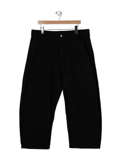 Pre-owned Roucha High-rise Wide Leg Jeans In Black