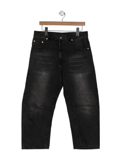 Pre-owned Roucha High-rise Wide Leg Jeans In Black
