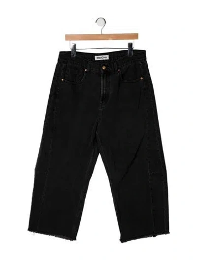 Pre-owned Roucha High-rise Wide Leg Jeans In Black