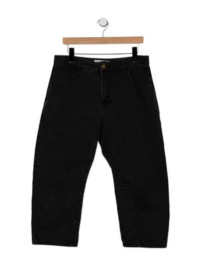 Pre-owned Roucha High-rise Wide Leg Jeans In Black