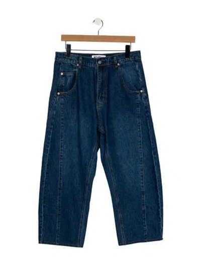 Pre-owned Roucha High-rise Wide Leg Jeans In Blue