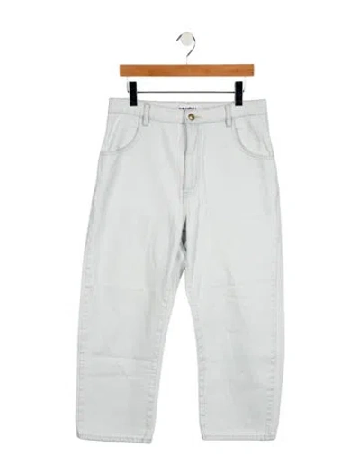 Pre-owned Roucha High-rise Wide Leg Jeans In Blue