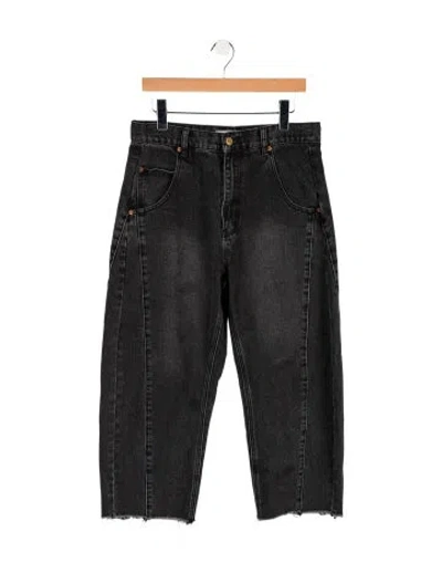 Pre-owned Roucha High-rise Wide Leg Jeans In Blue