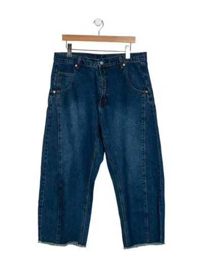 Pre-owned Roucha High-rise Wide Leg Jeans In Blue