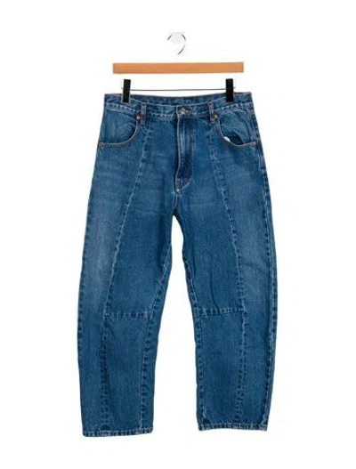 Pre-owned Roucha High-rise Wide Leg Jeans In Blue