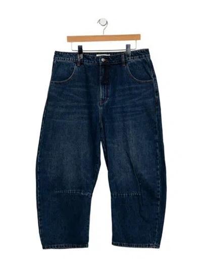 Pre-owned Roucha High-rise Wide Leg Jeans In Blue