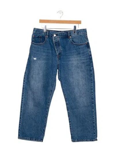 Pre-owned Roucha High-rise Wide Leg Jeans In Blue