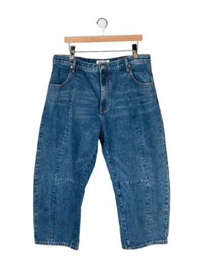 Pre-owned Roucha High-rise Wide Leg Jeans In Blue
