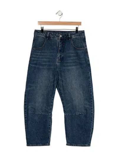 Pre-owned Roucha High-rise Wide Leg Jeans In Blue