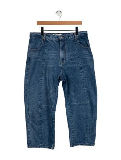 Pre-owned Roucha High-rise Wide Leg Jeans In Blue