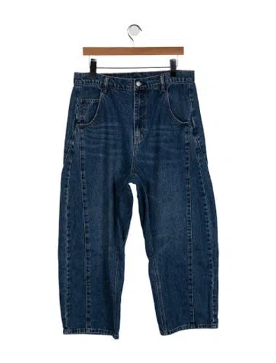 Pre-owned Roucha High-rise Wide Leg Jeans In Blue