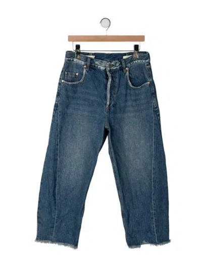 Pre-owned Roucha High-rise Wide Leg Jeans In Blue