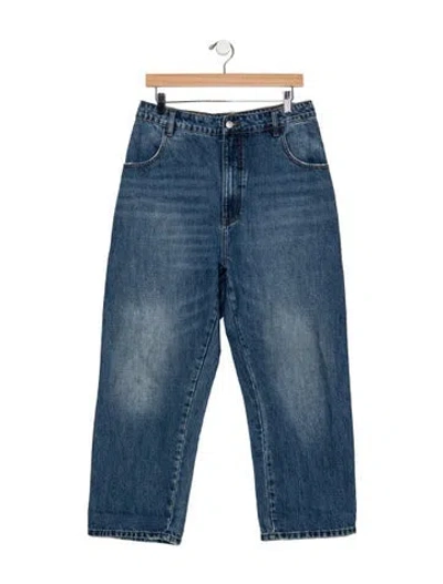 Pre-owned Roucha High-rise Wide Leg Jeans In Blue