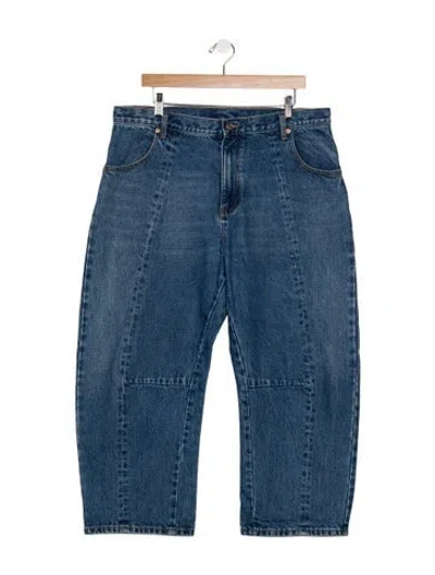 Pre-owned Roucha High-rise Wide Leg Jeans In Blue