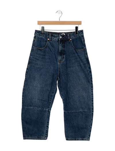 Pre-owned Roucha High-rise Wide Leg Jeans In Blue