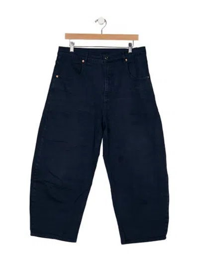 Pre-owned Roucha High-rise Wide Leg Jeans In Blue