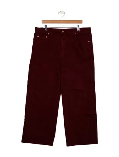 Pre-owned Roucha High-rise Wide Leg Jeans In Brown