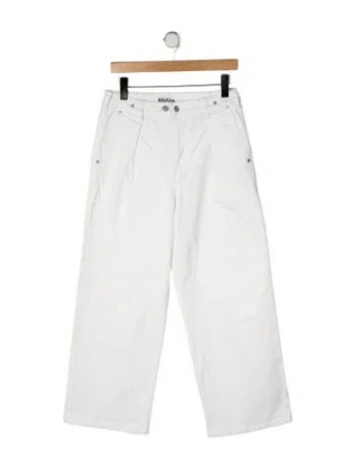 Pre-owned Roucha High-rise Wide Leg Jeans In Neutral