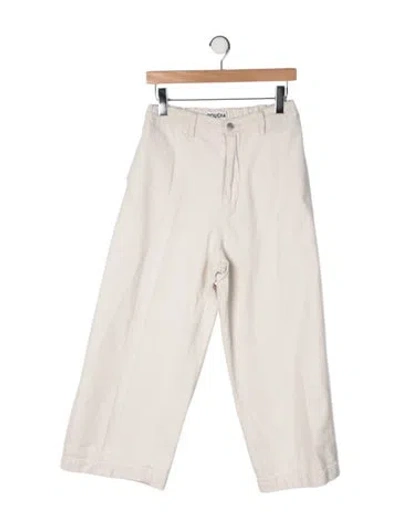 Pre-owned Roucha High-rise Wide Leg Jeans In Neutrals