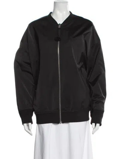 Pre-owned Roucha Linen Bomber Jacket In Gray