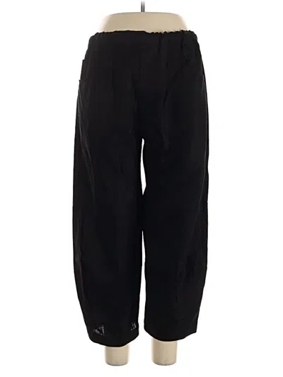 Pre-owned Roucha Linen Pants In Black
