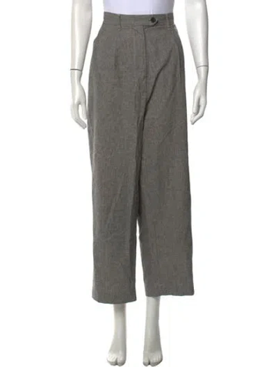 Pre-owned Roucha Linen Wide Leg Pants In Neutrals