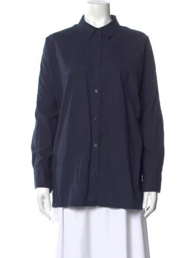 Pre-owned Roucha Long Sleeve Top In Blue