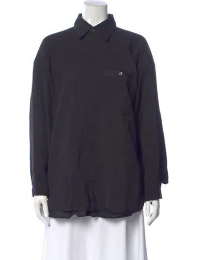 Pre-owned Roucha Long Sleeve Top In Gray