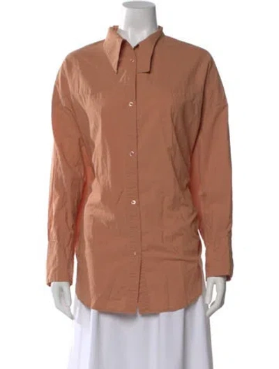 Pre-owned Roucha Long Sleeve Top In Orange