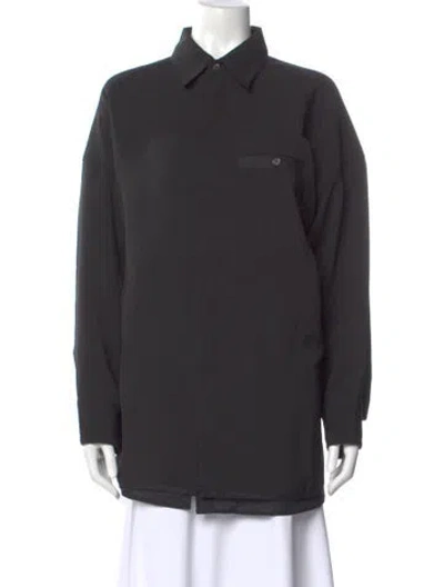 Pre-owned Roucha Merino Wool Long Sleeve Top In Gray