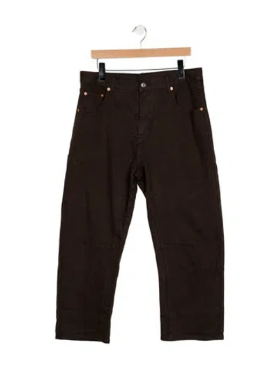 Pre-owned Roucha Mid-rise Straight Leg Jeans W/ Tags In Brown