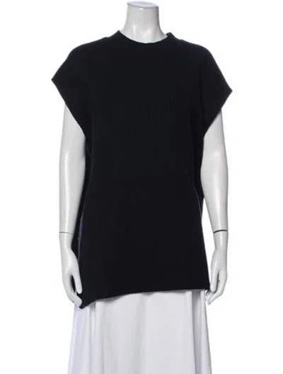 Pre-owned Roucha Mock Neck Sweater In Black