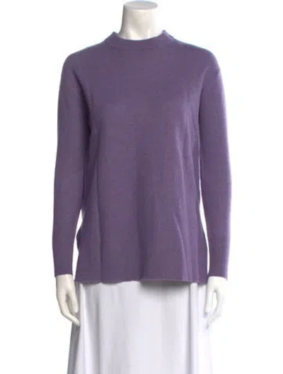 Pre-owned Roucha Mock Neck Sweater In Purple