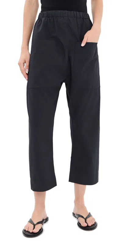 Roucha Pape Poplin Pants Dark Blue